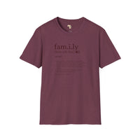Family unisex softstyle tee Funky African