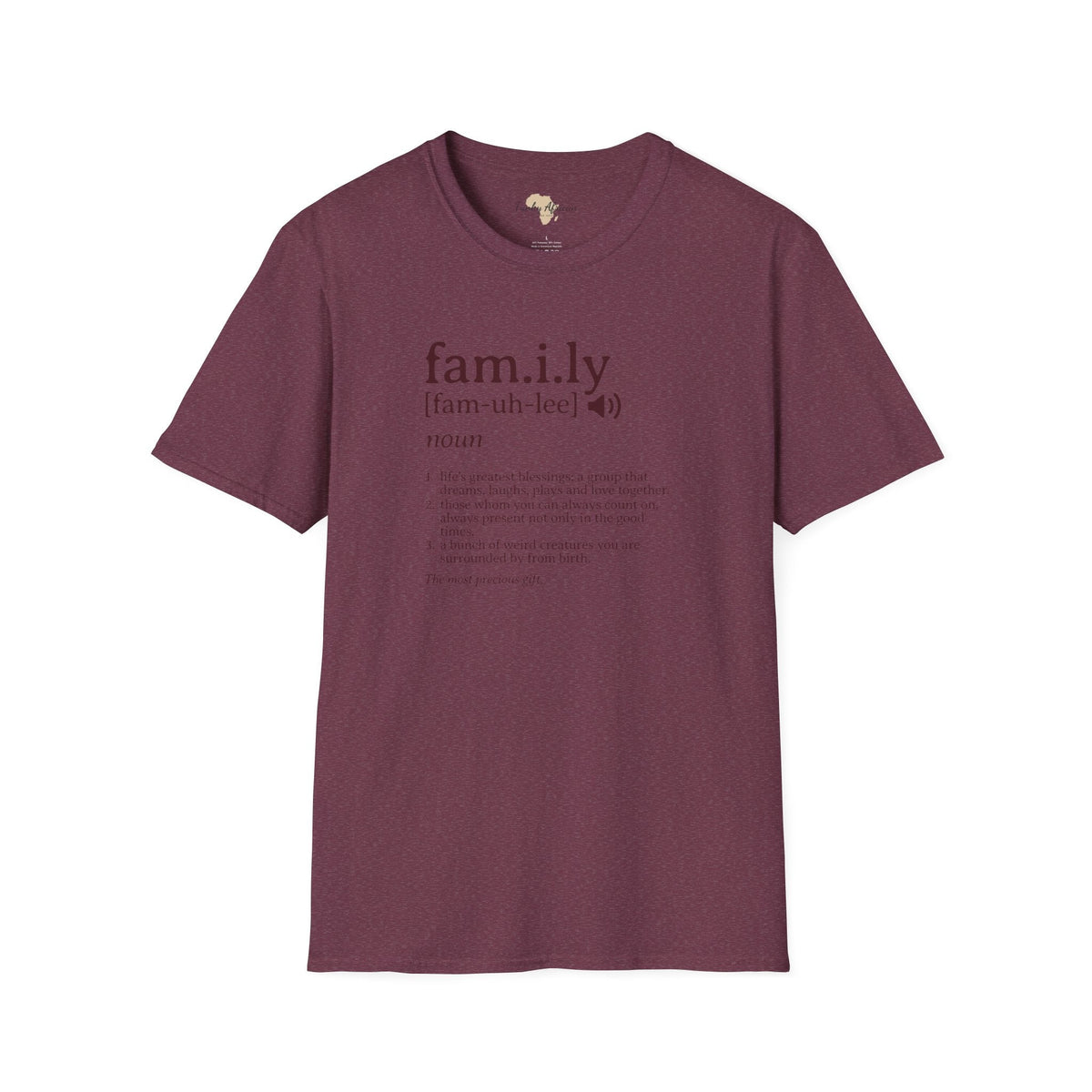 Family unisex softstyle tee Funky African