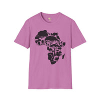 African map unisex softstyle tee Funky African