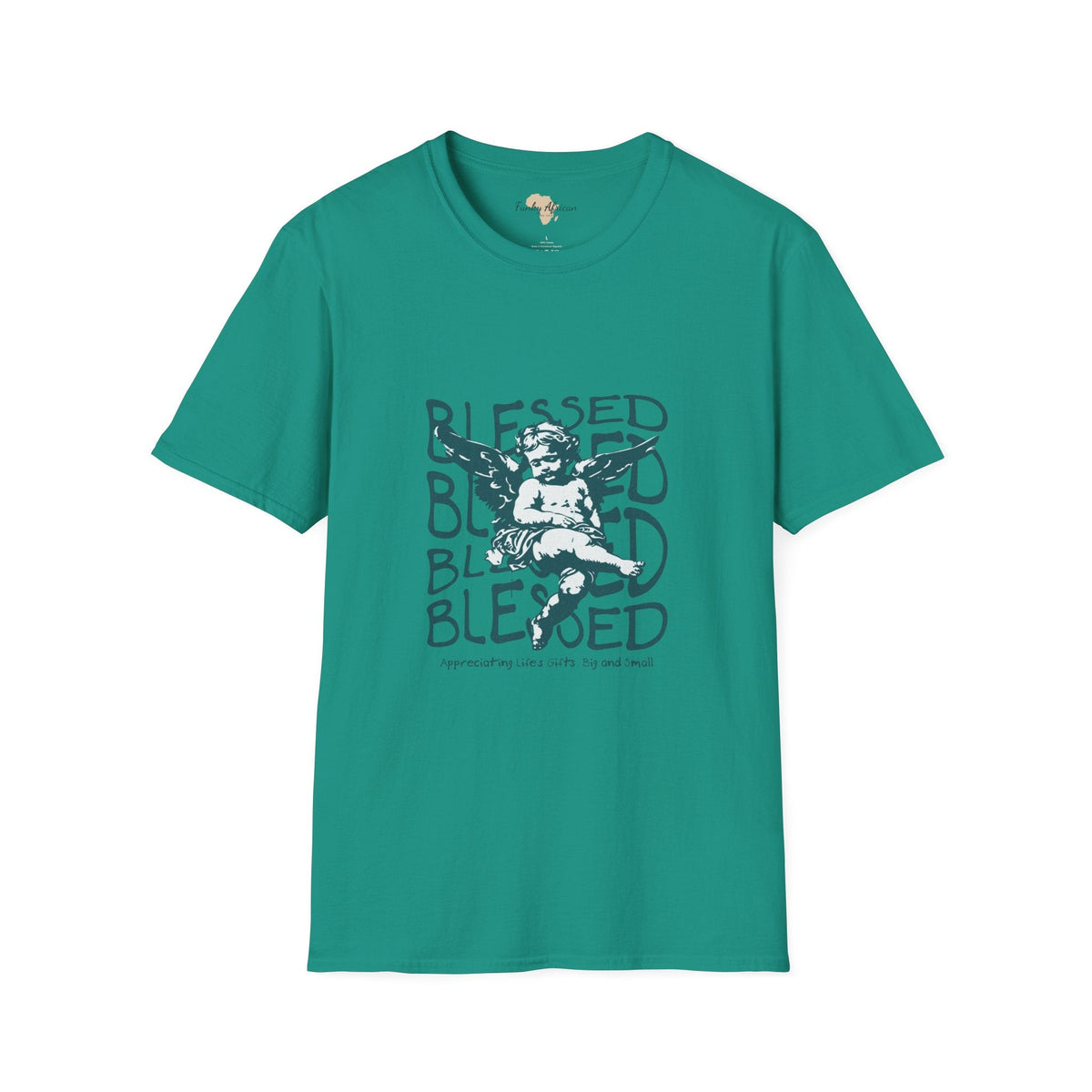 Blessed unisex softstyle tee Funky African