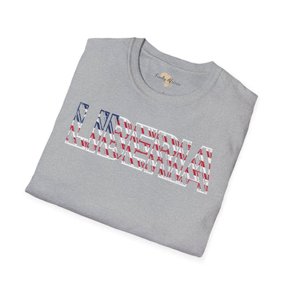 Liberia text unisex softstyle tee