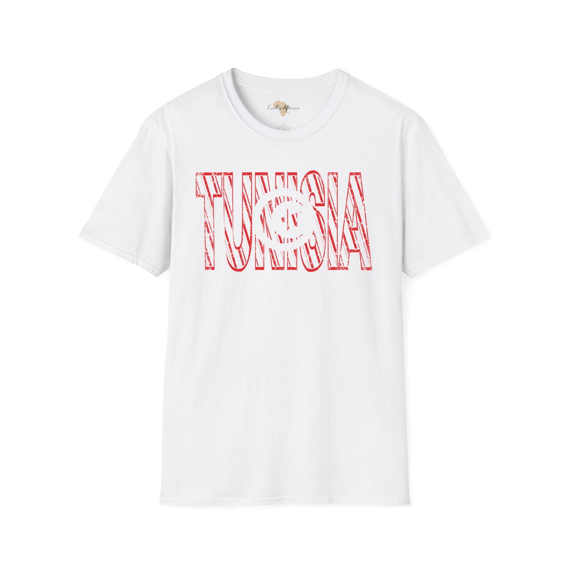 Tunisia text unisex softstyle tee Funky African