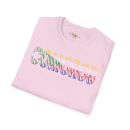 Comoros text unisex softstyle tee