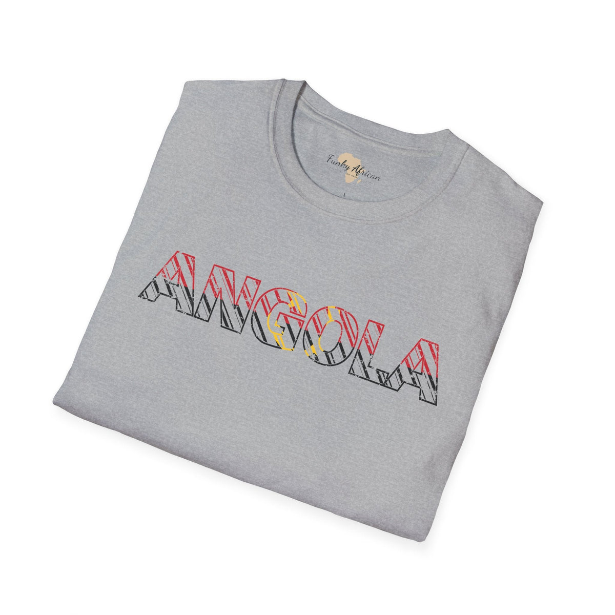 Angola text unisex softstyle tee Funky African