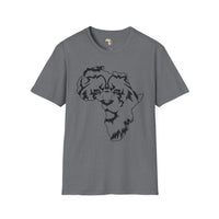 African map graffiti unisex softstyle tee Funky African
