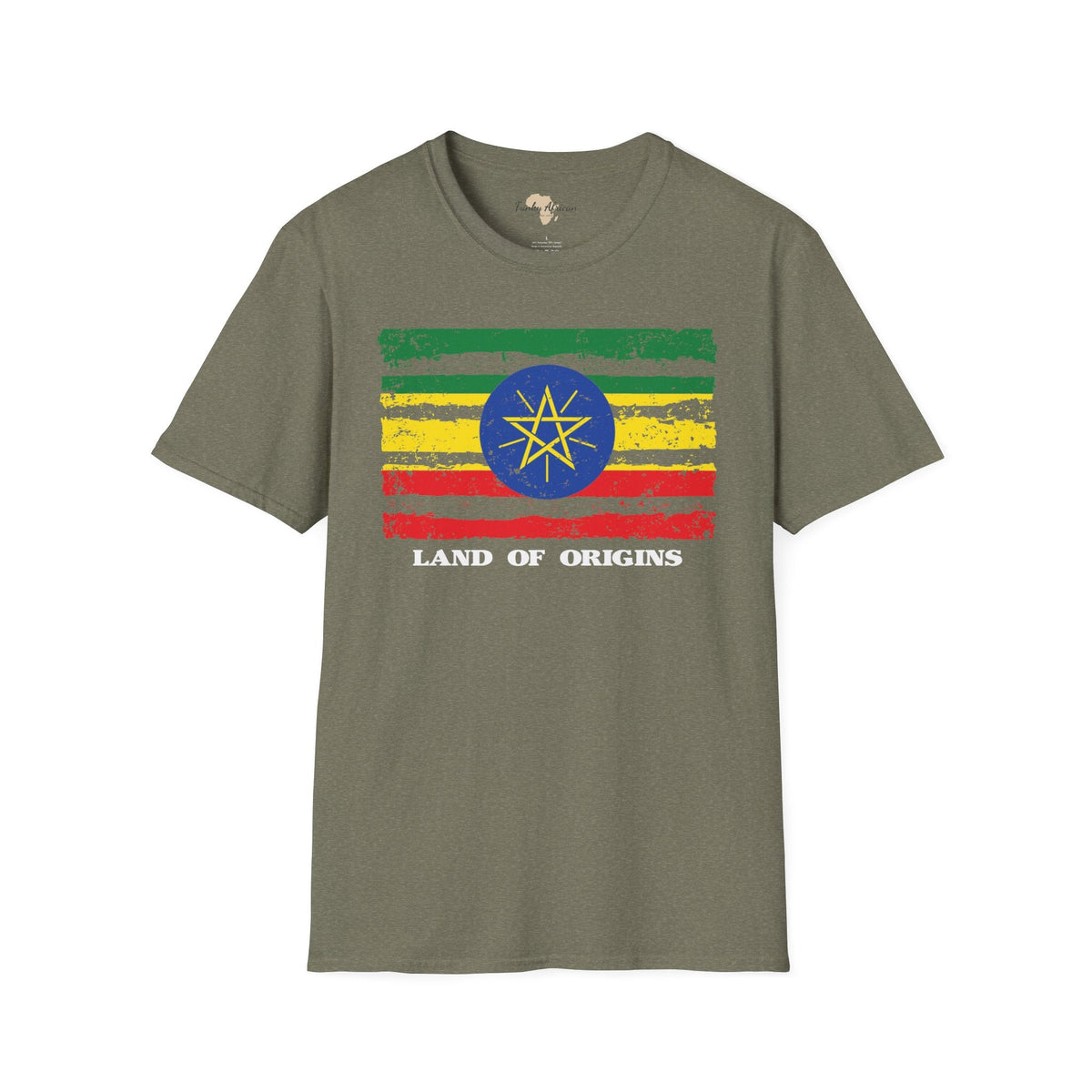 Ethiopia strip unisex softstyle tee Funky African