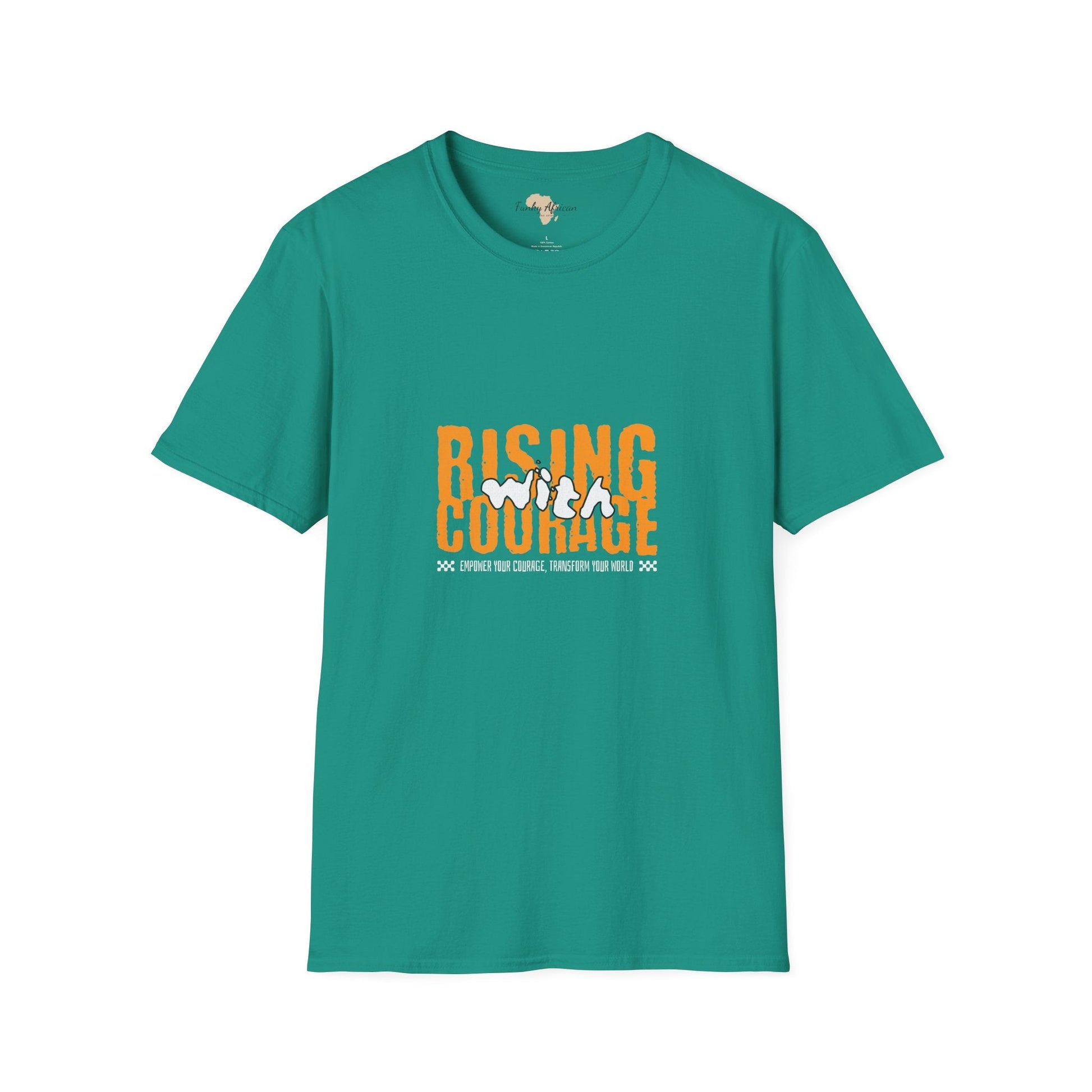Rising with courage unisex softstyle tee Funky African