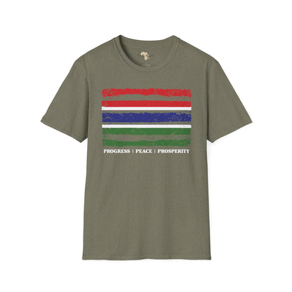 Gambia strip unisex softstyle tee