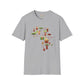 African map unisex softstyle tee Funky African