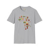 African map unisex softstyle tee Funky African