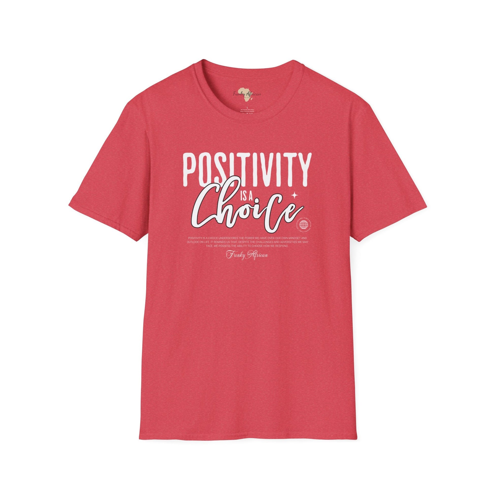 Positivity is a choice unisex softstyle tee Funky African