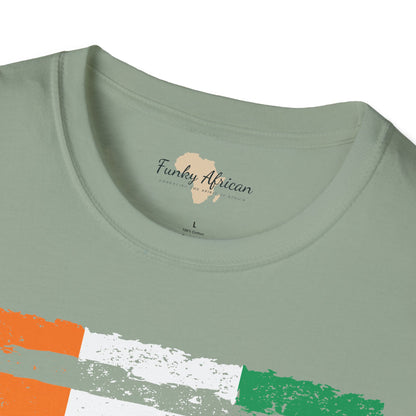 Côte d'Ivoire strip unisex softstyle tee