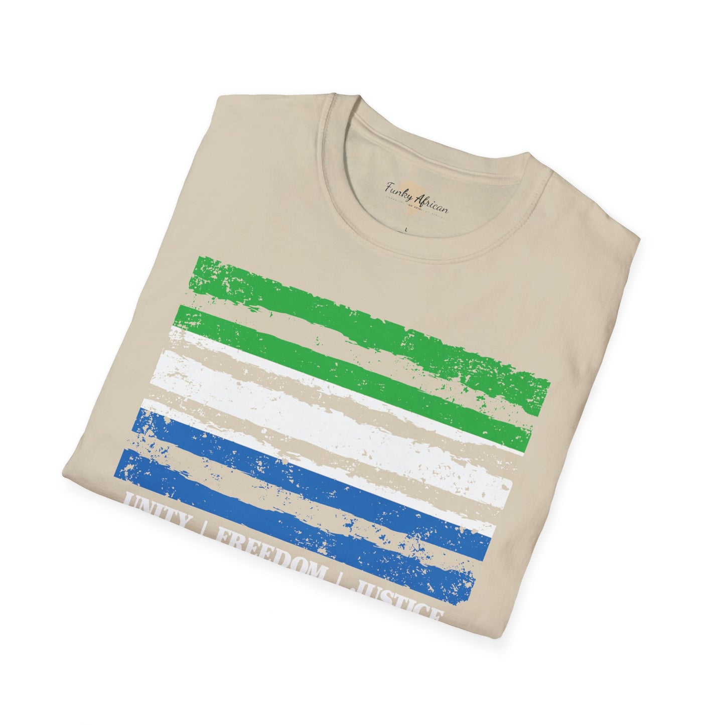 Sierra Leone strip unisex softstyle tee