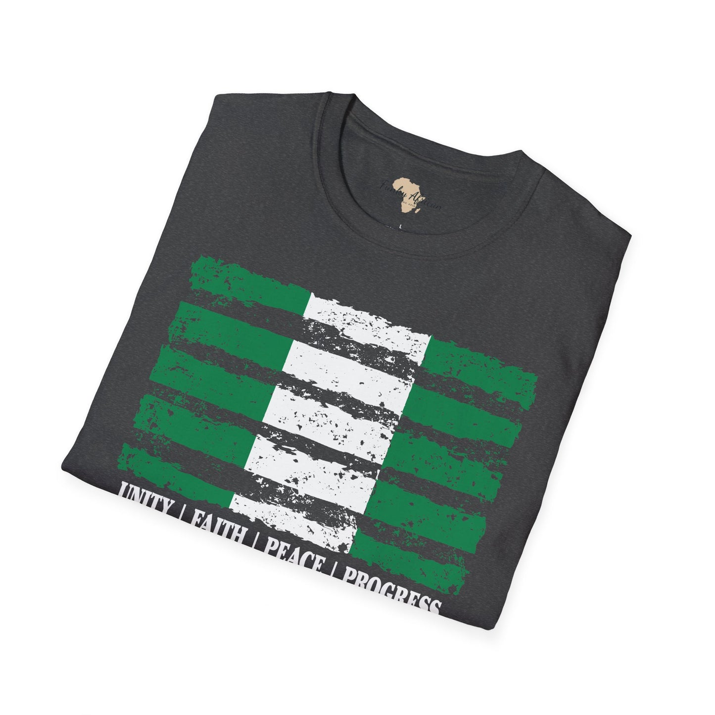 Nigeria strip unisex softstyle tee