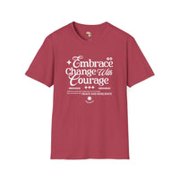 Embrace change unisex softstyle tee Funky African