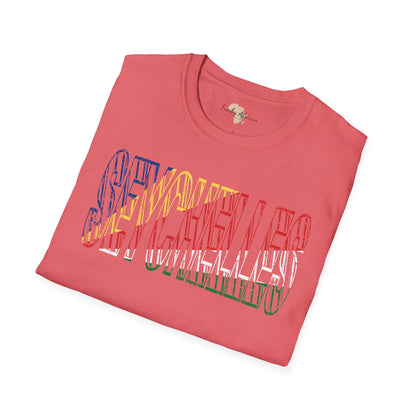 Seychelles text unisex softstyle tee