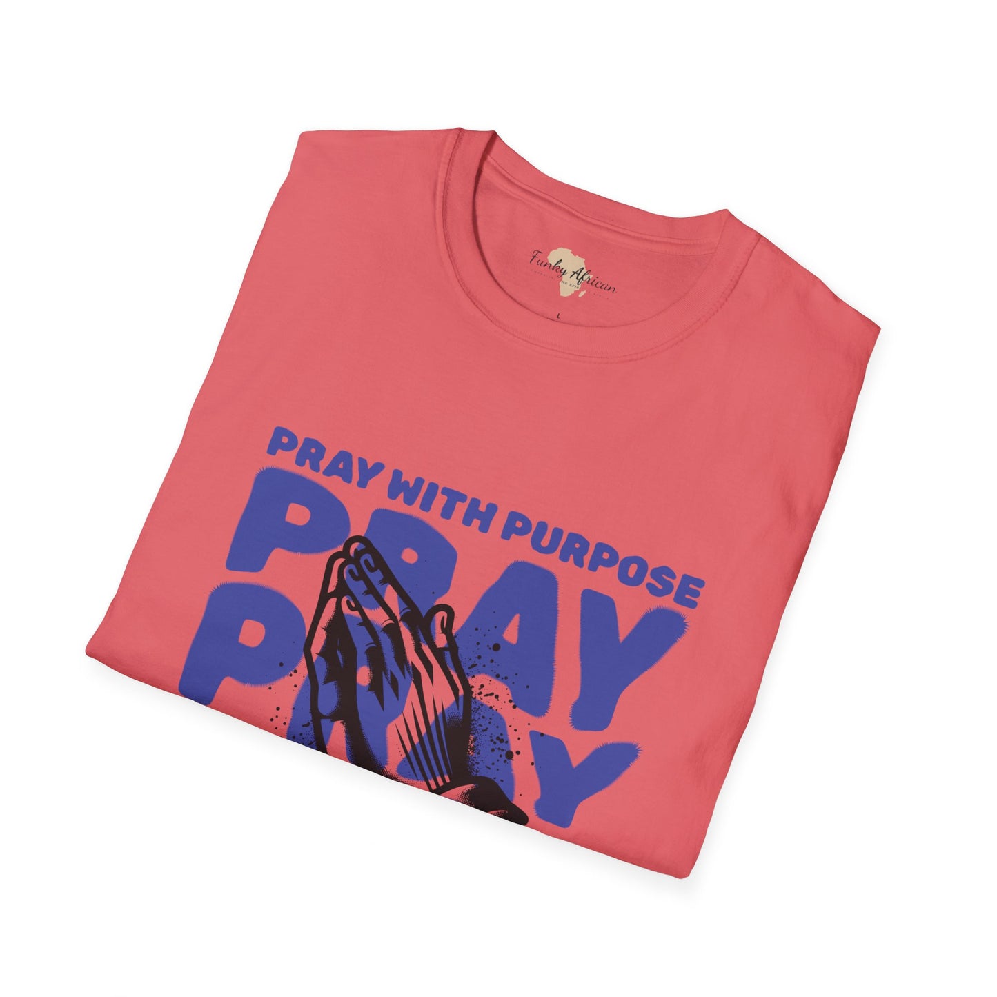 Pray with purpose unisex softstyle tee