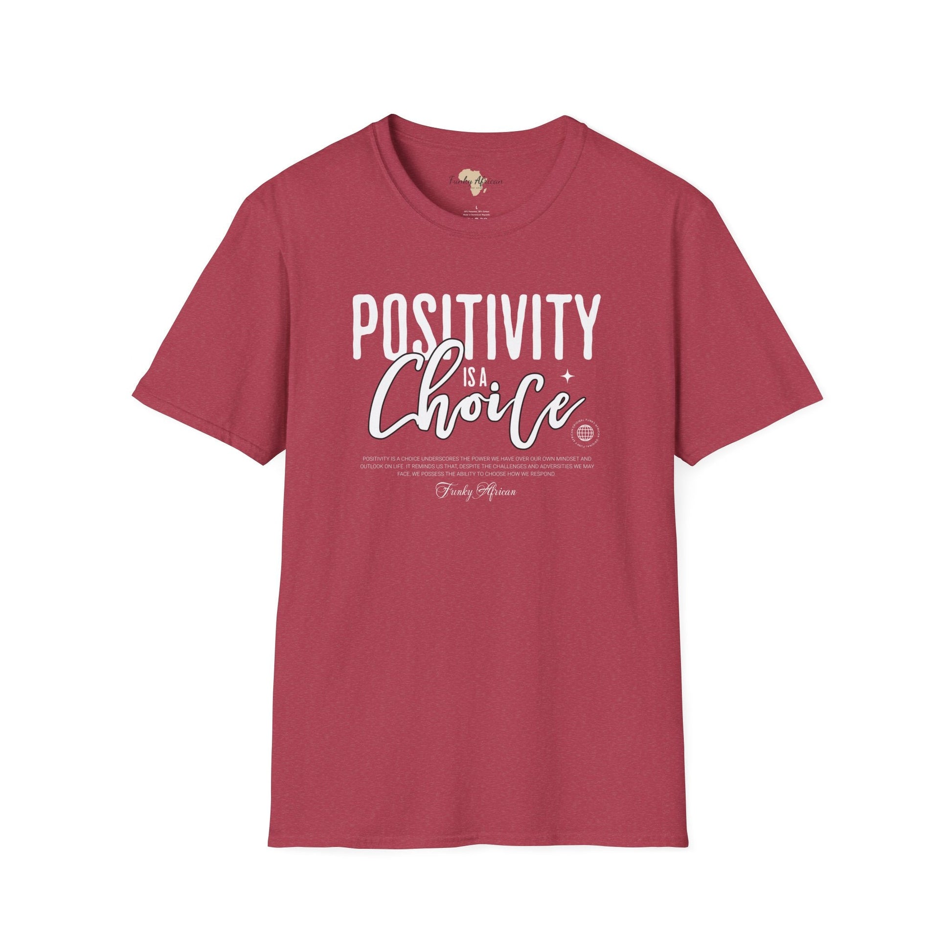 Positivity is a choice unisex softstyle tee Funky African