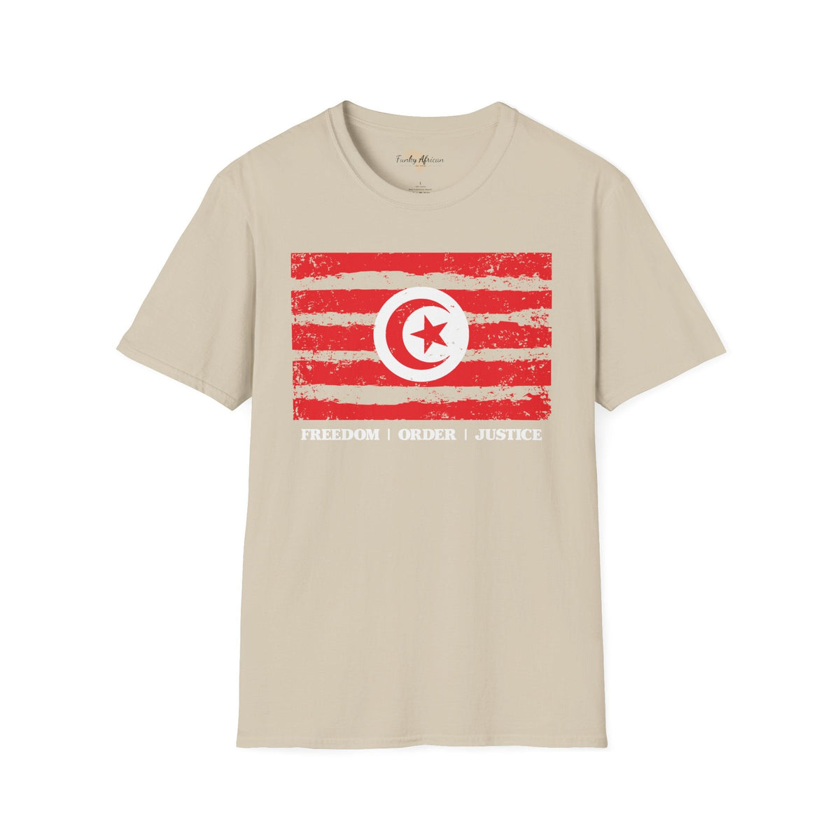 Tunisia strip unisex softstyle tee Funky African