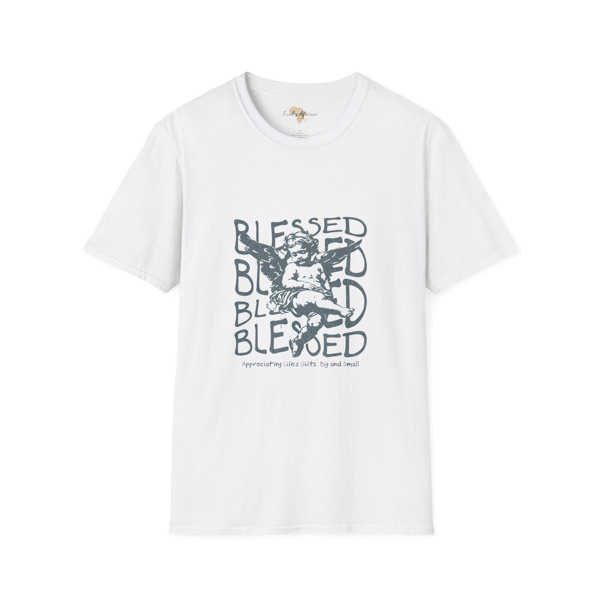 Blessed unisex softstyle tee Funky African