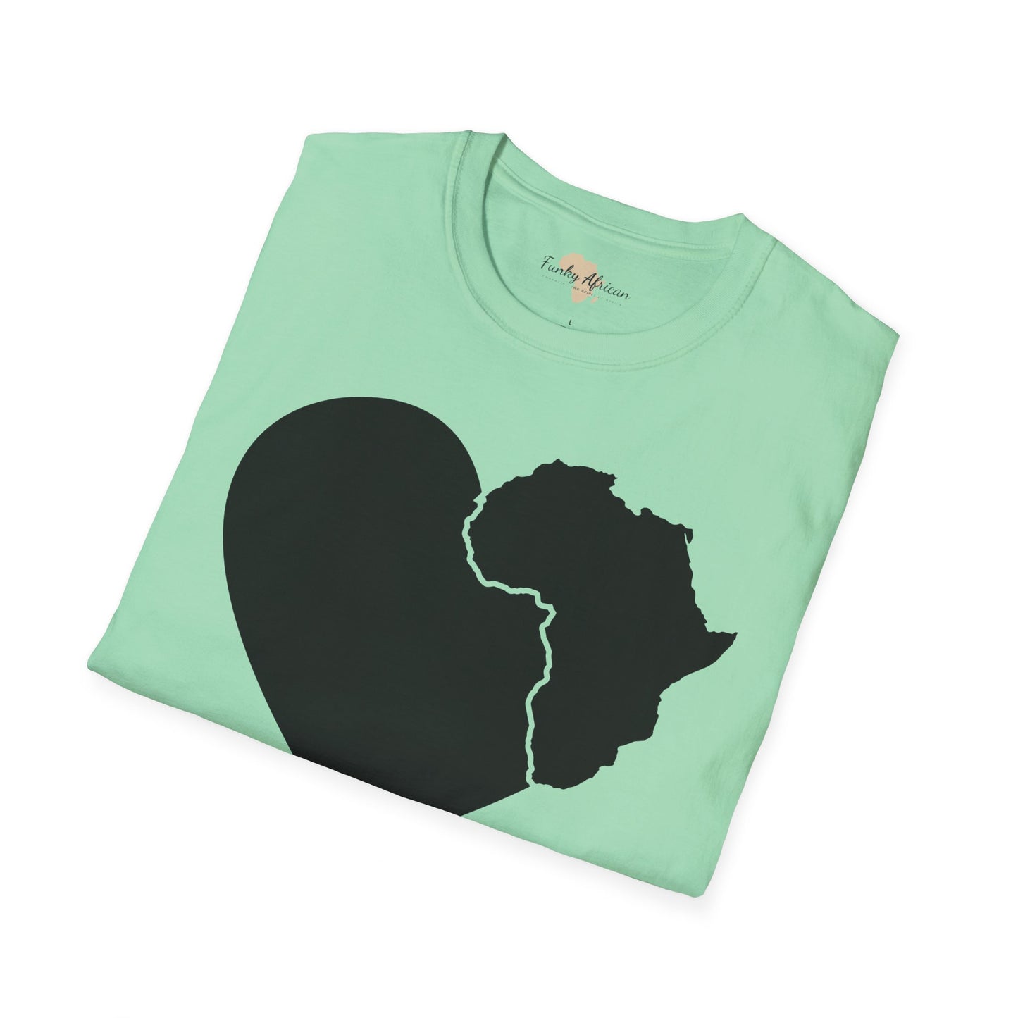 Love, Africa graffiti unisex softstyle tee