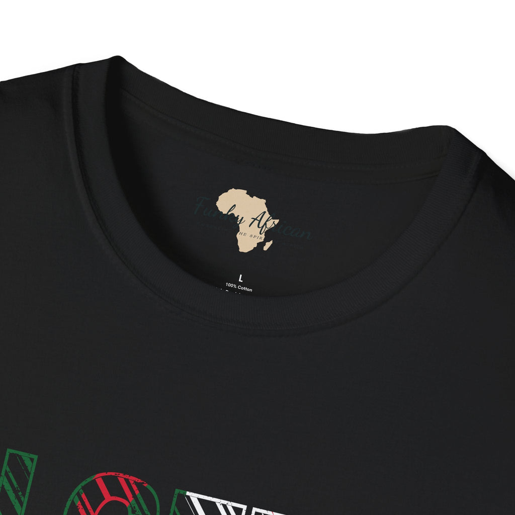 Algeria text unisex softstyle tee Funky African