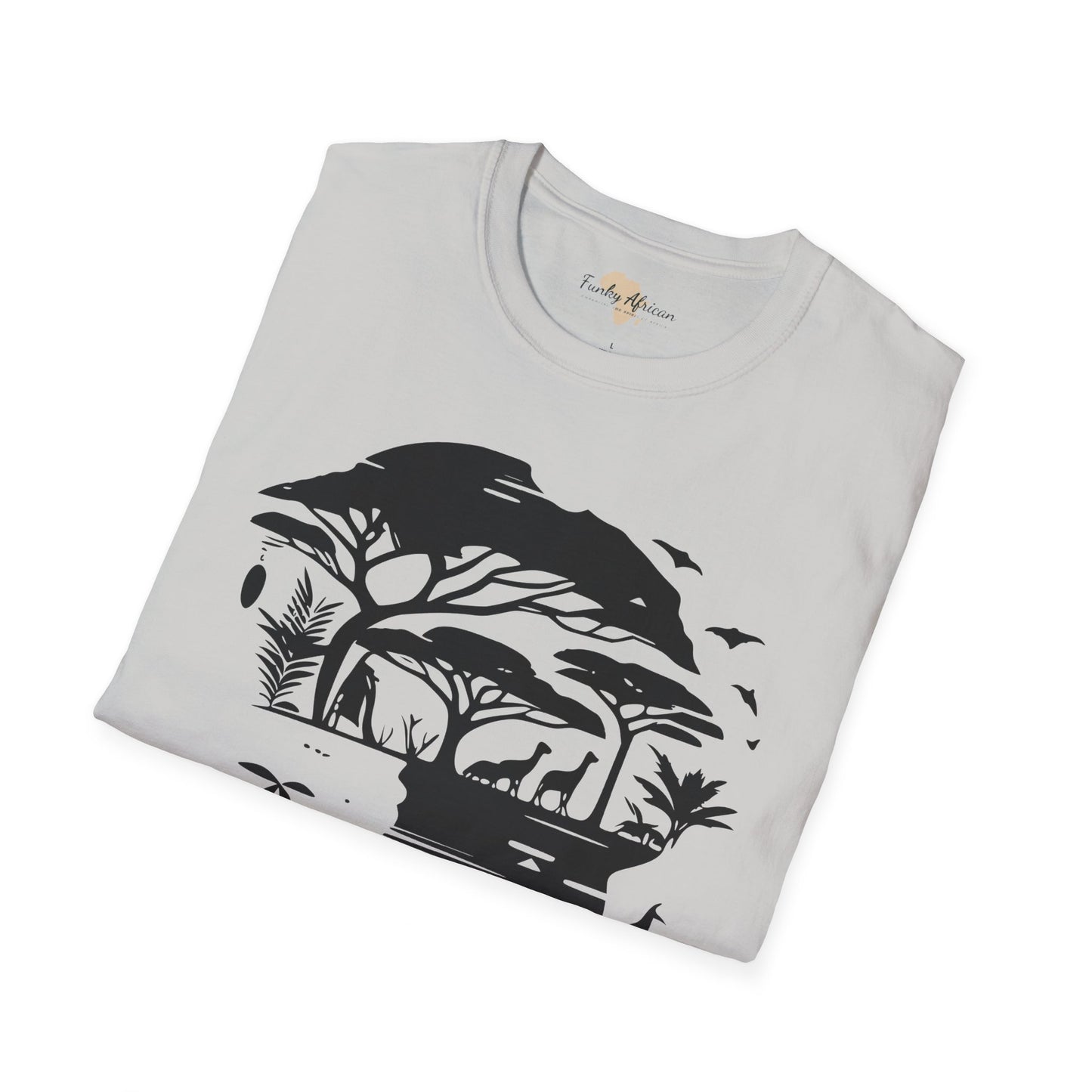 African map graffiti unisex softstyle tee