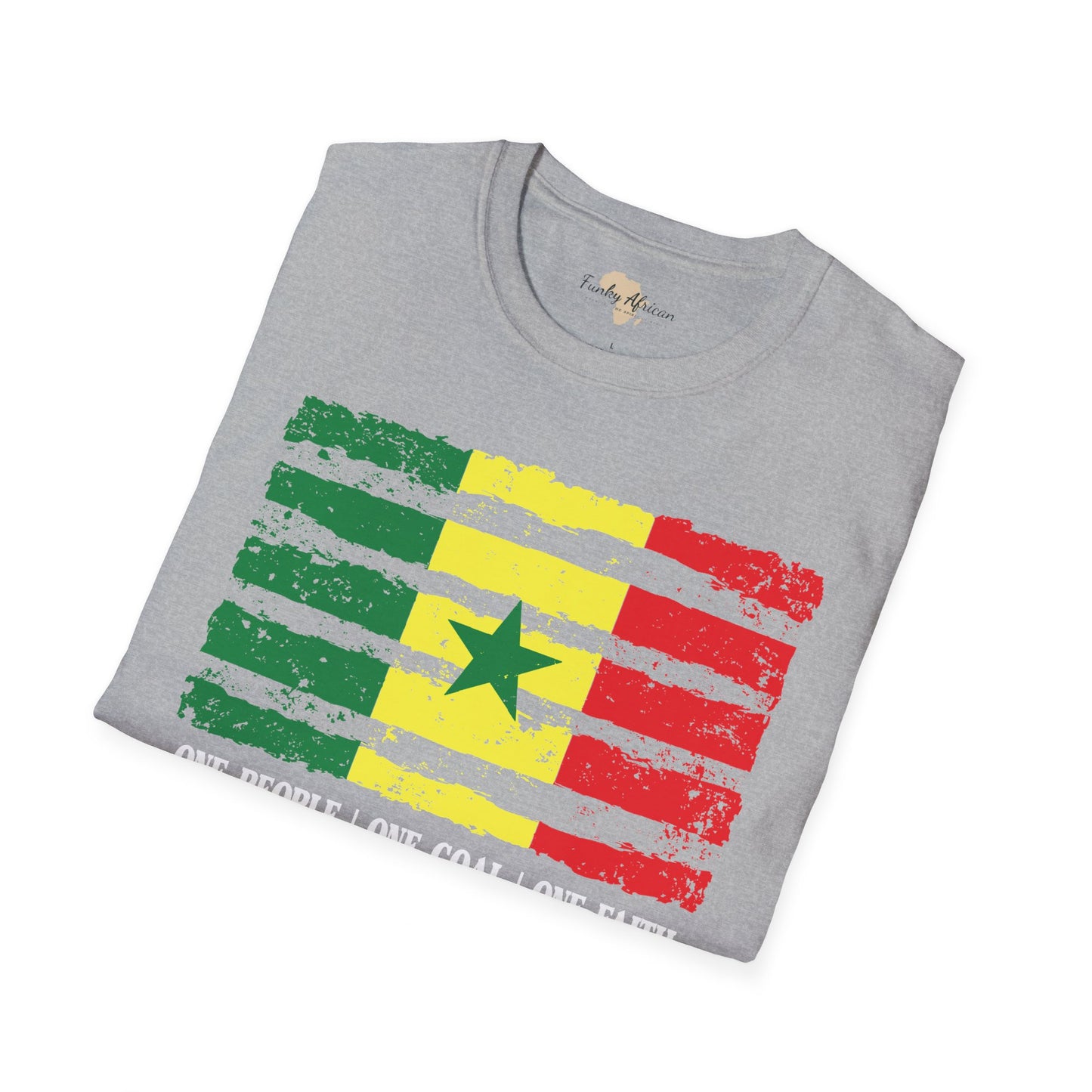 Senegal strip unisex softstyle tee