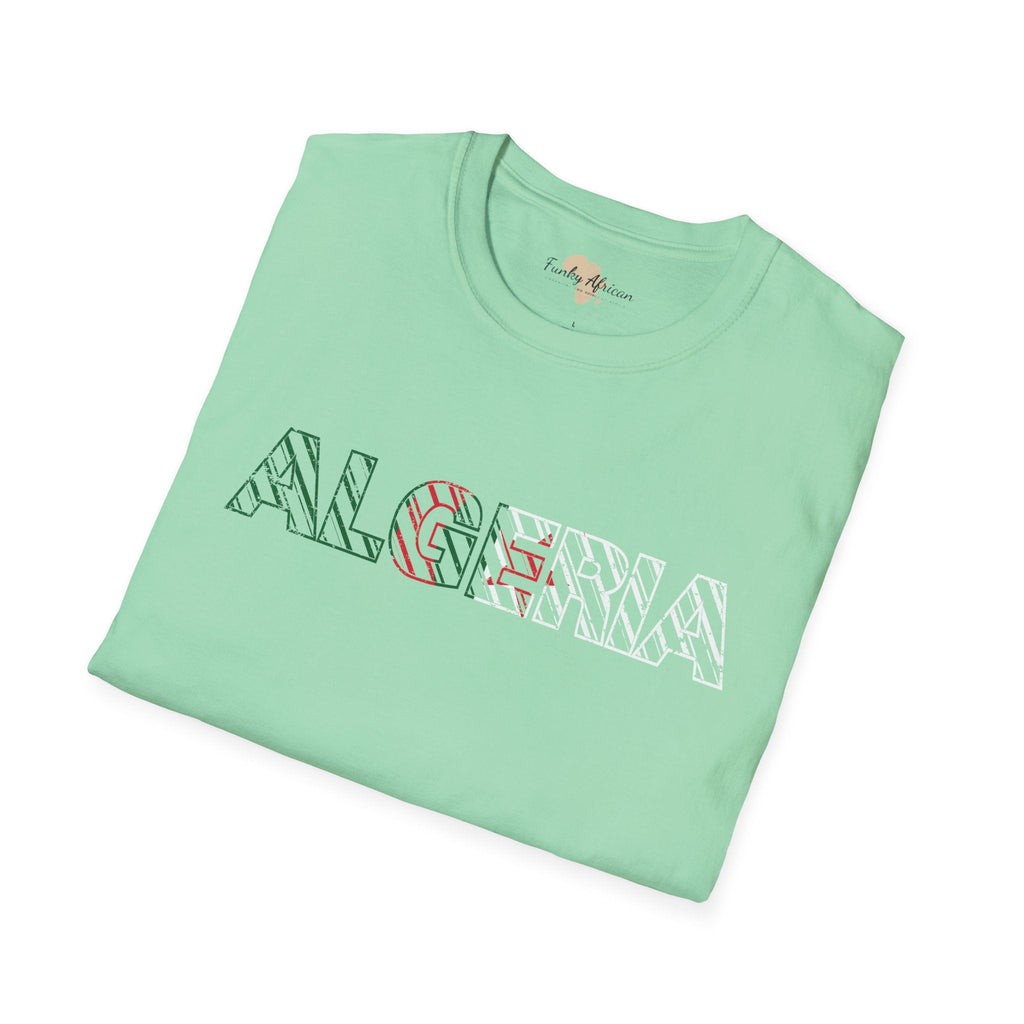 Algeria text unisex softstyle tee Funky African