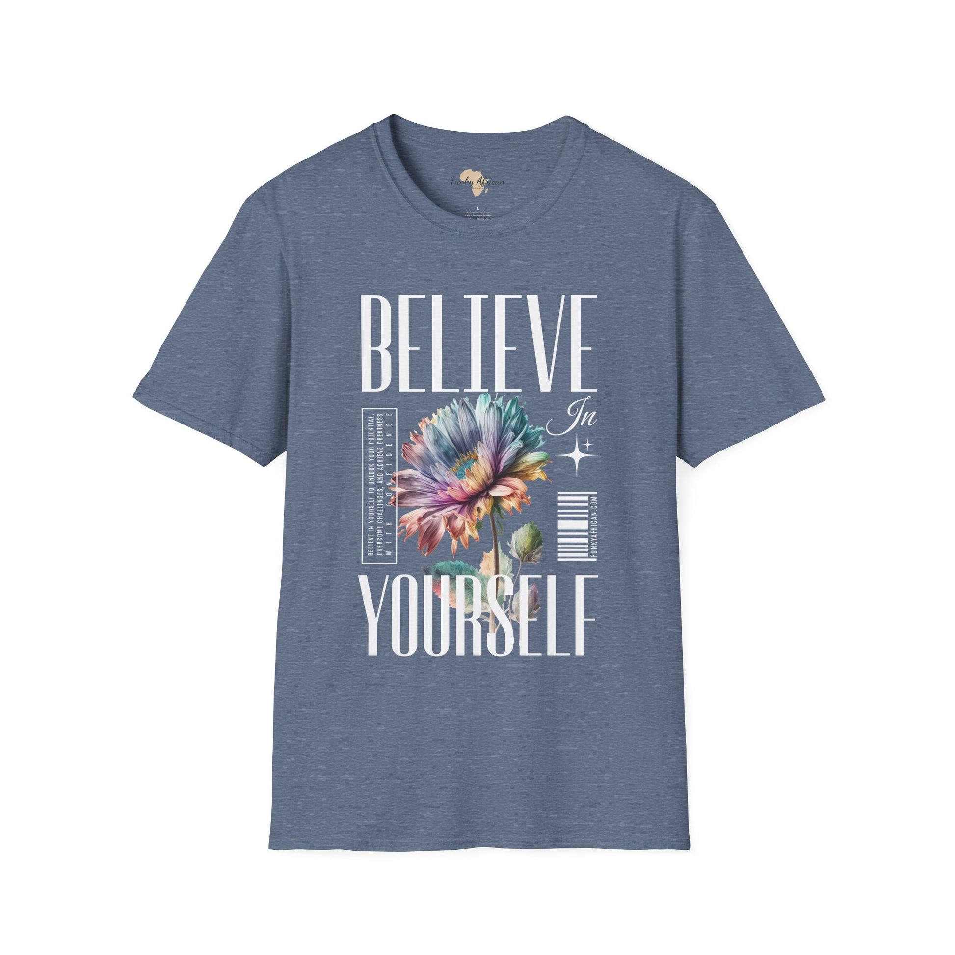 Believe in yourself unisex softstyle tee Funky African