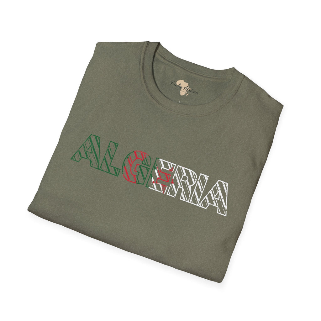 Algeria text unisex softstyle tee Funky African