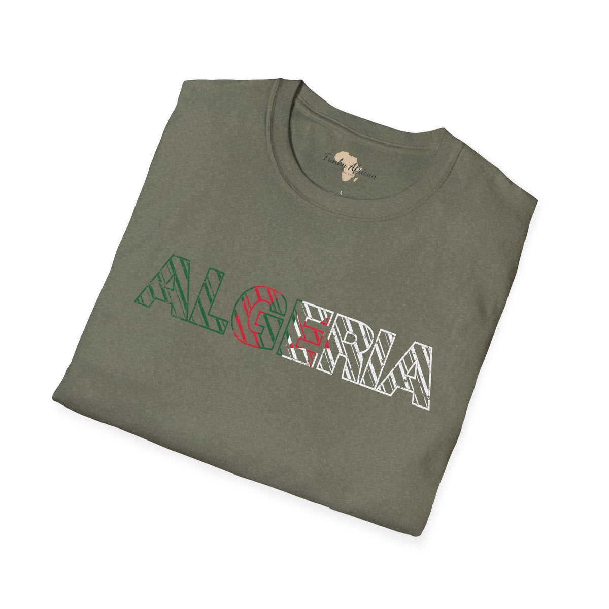 Algeria text unisex softstyle tee Funky African
