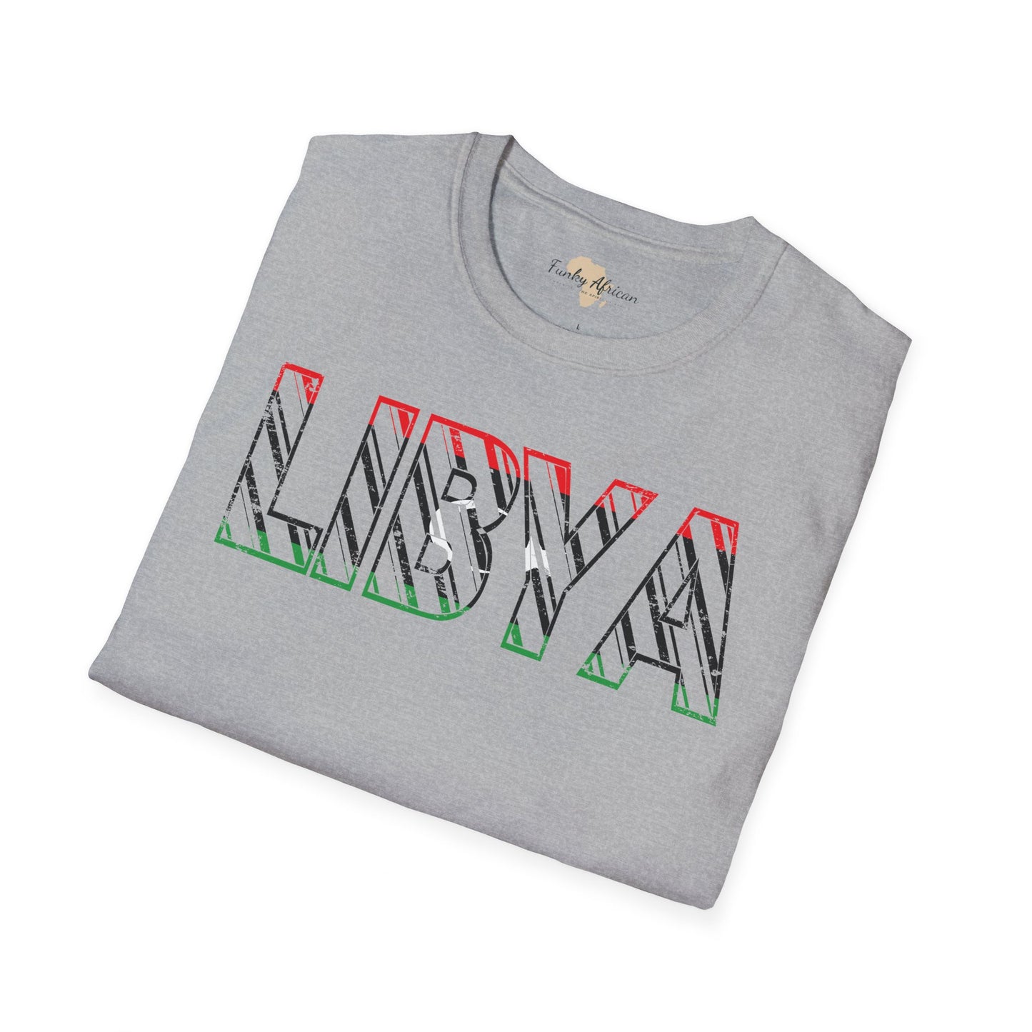 Libya text unisex softstyle tee