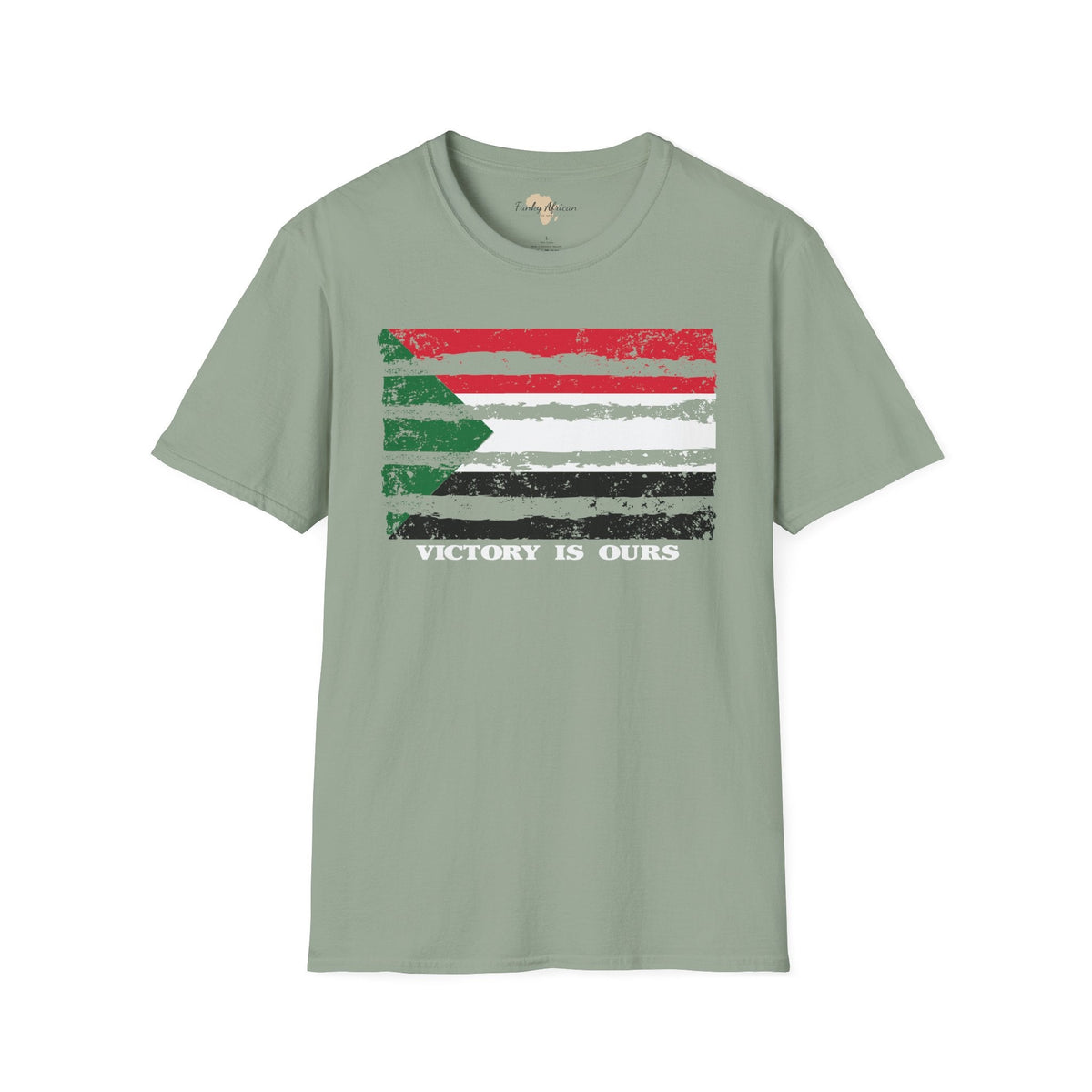 Sudan strip unisex softstyle tee Funky African