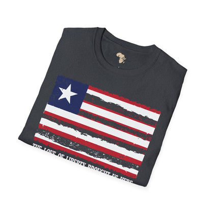 Liberia strip unisex softstyle tee