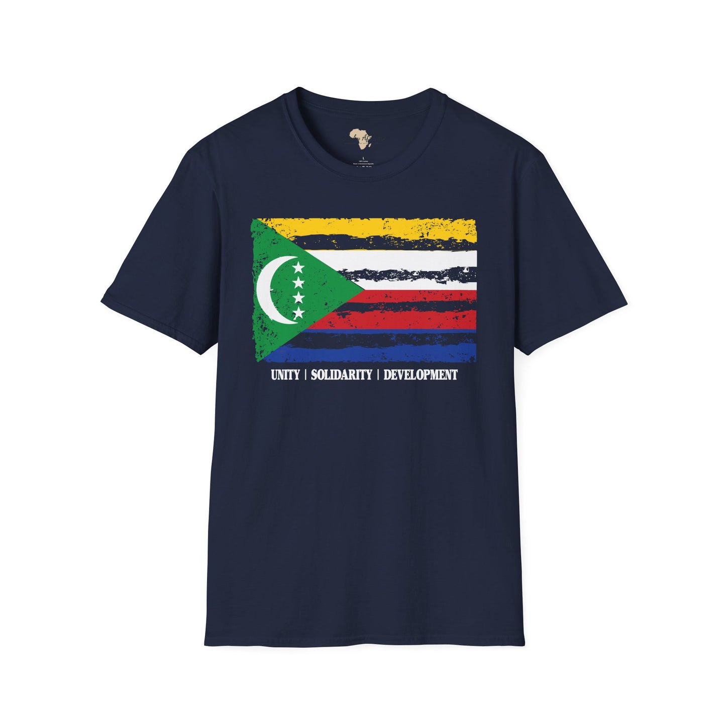 Comoros strip unisex softstyle tee