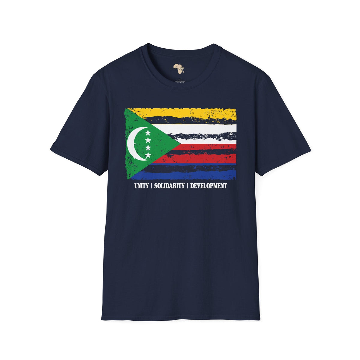 Comoros strip unisex softstyle tee Funky African