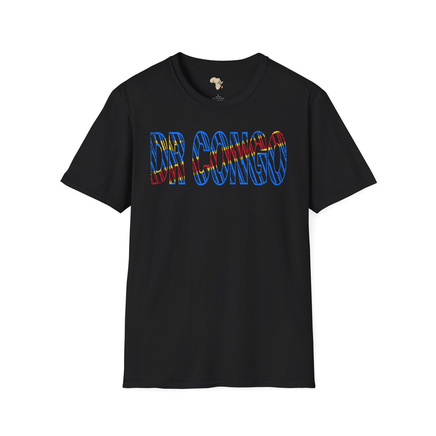 DR Congo text unisex softstyle tee