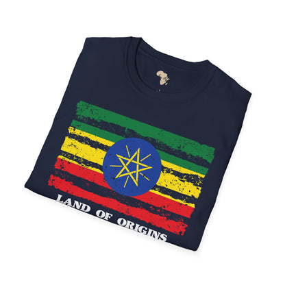 Ethiopia strip unisex softstyle tee