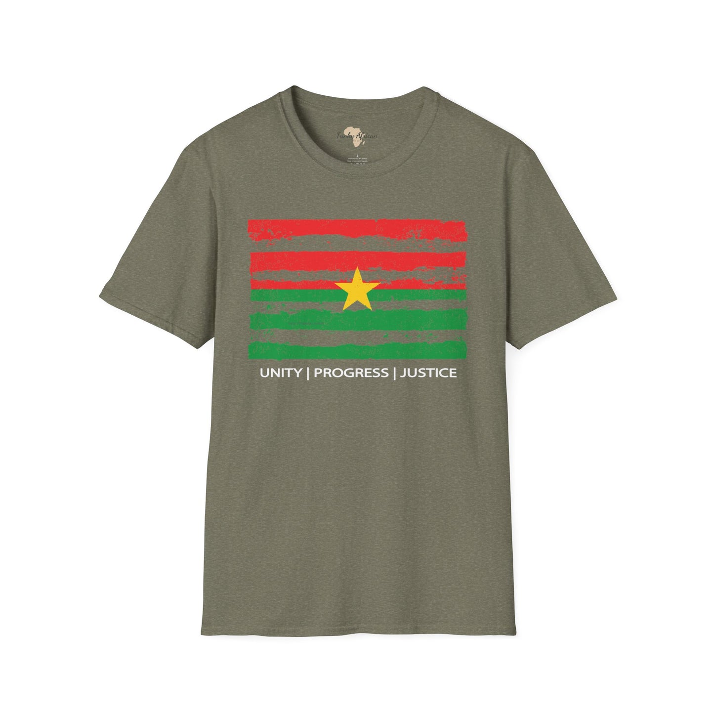 Burkina Faso strip unisex softstyle tee