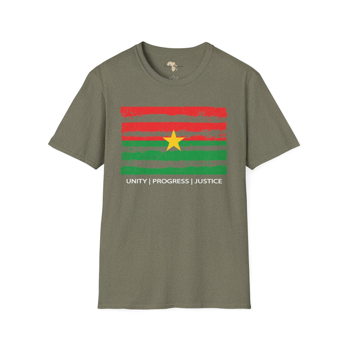 Burkina Faso strip unisex softstyle tee Funky African