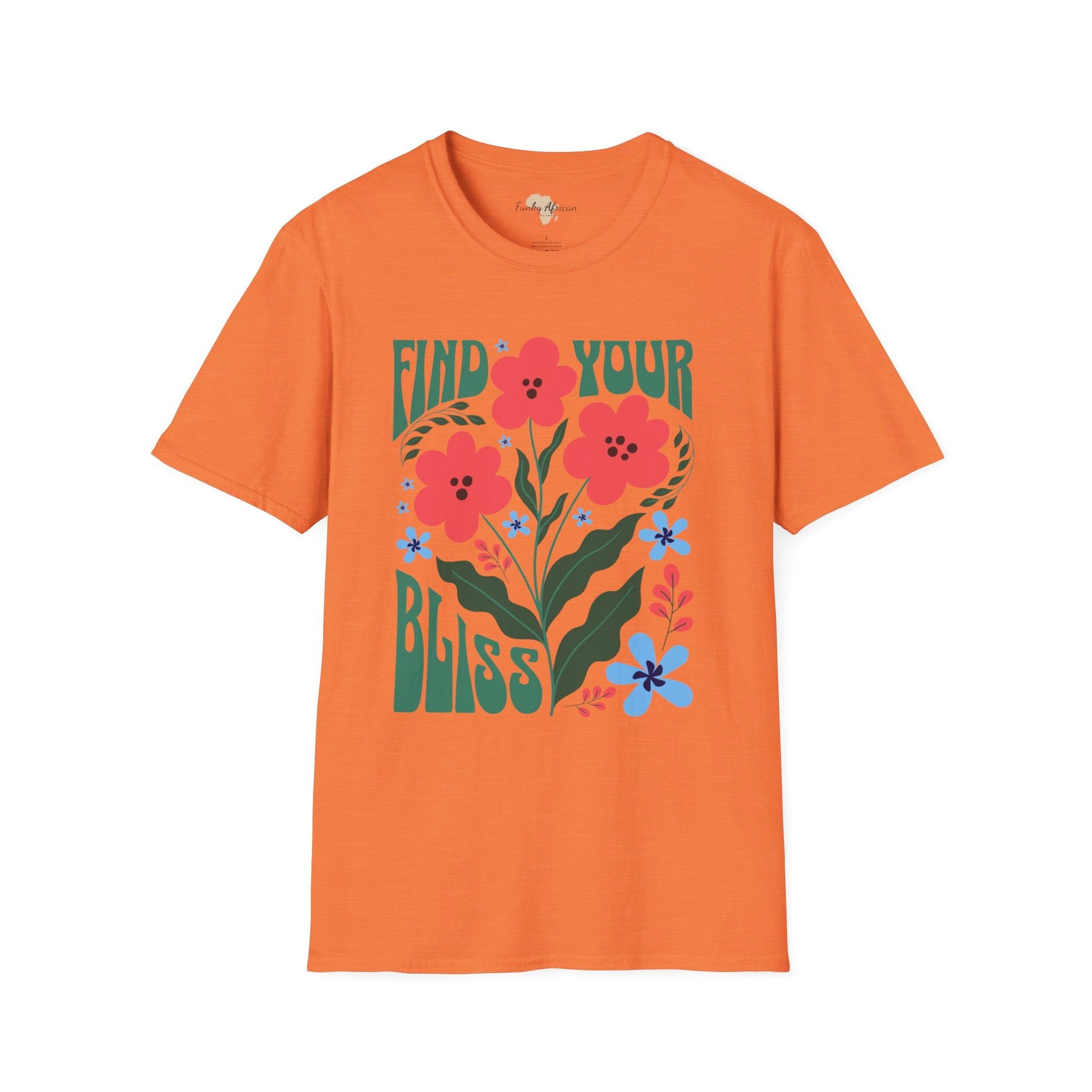Find your bliss unisex softstyle tee Funky African