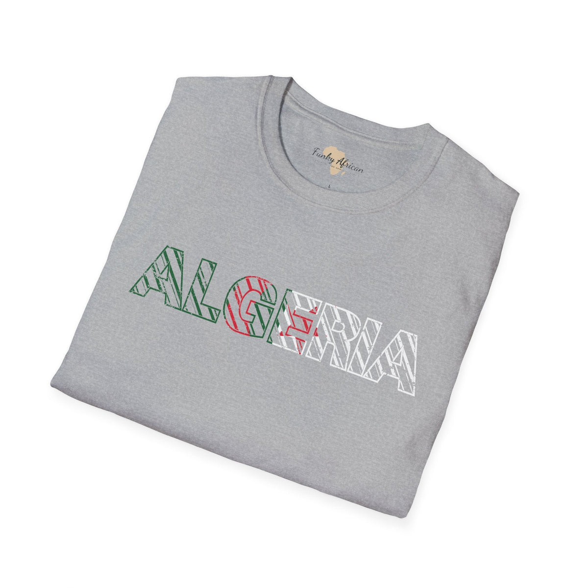 Algeria text unisex softstyle tee Funky African