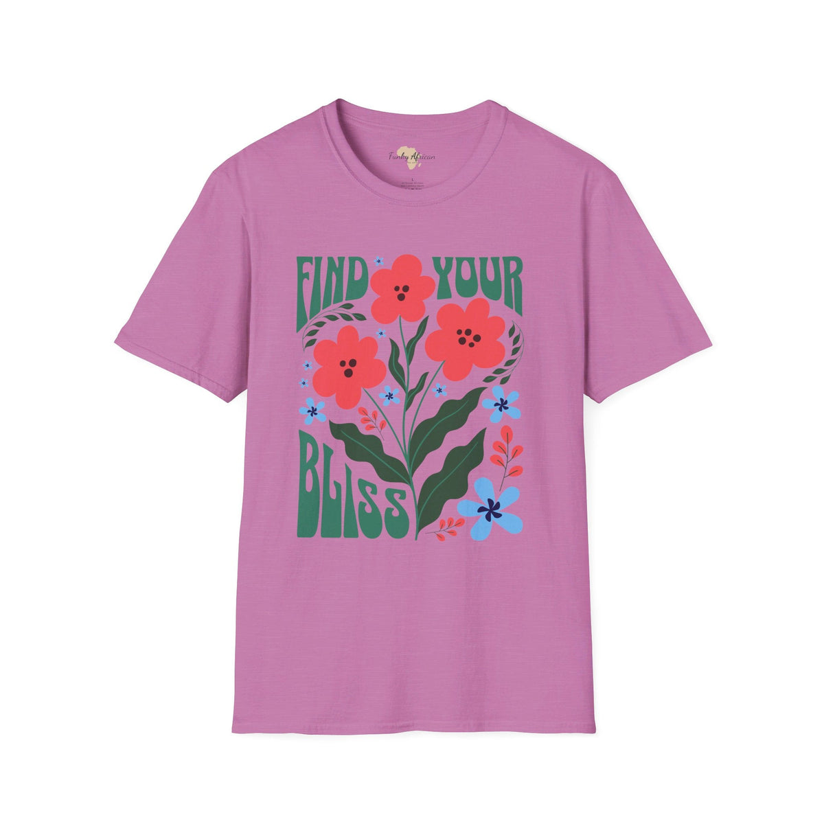 Find your bliss unisex softstyle tee Funky African