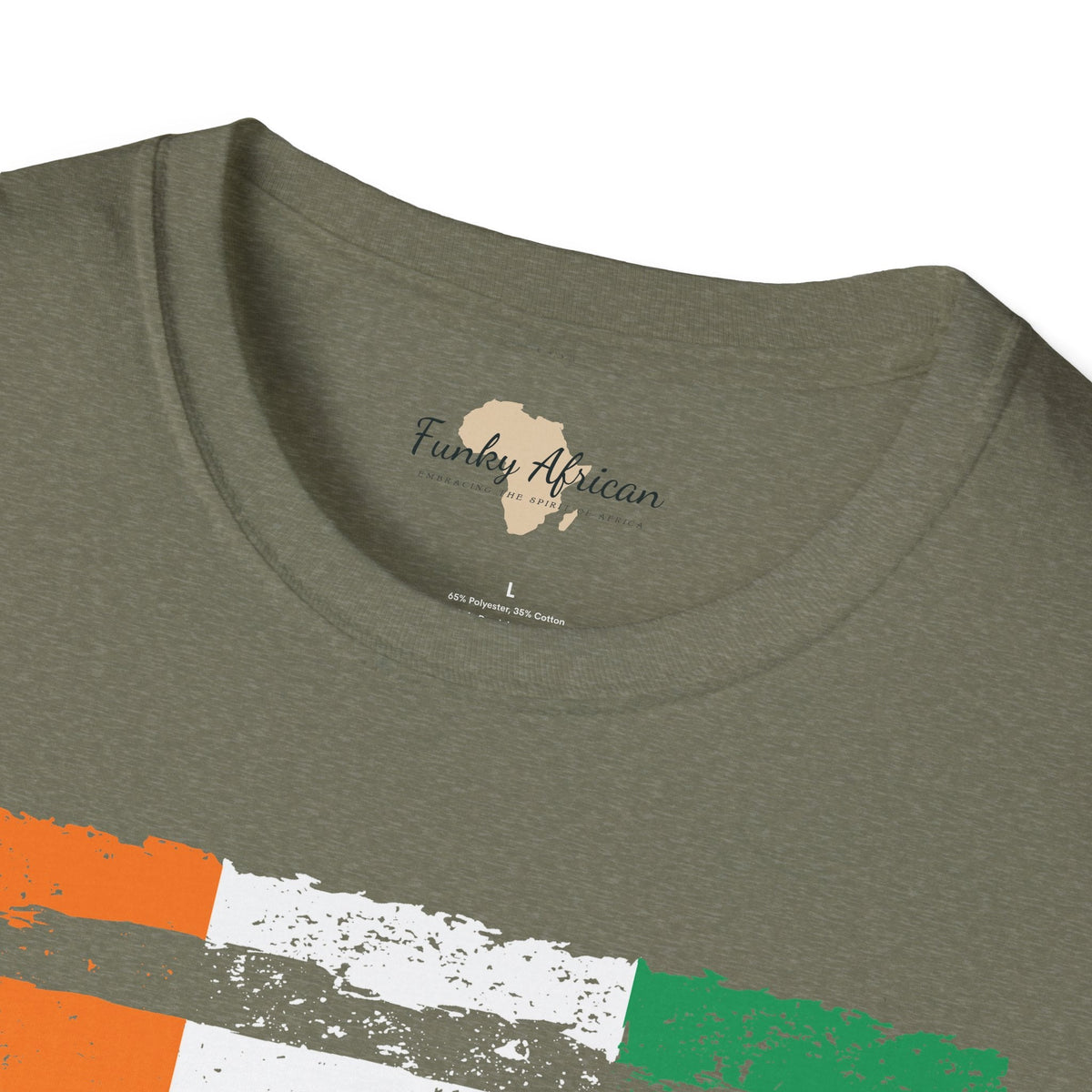 Côte d'Ivoire strip unisex softstyle tee Funky African