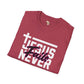 Jesus Never fails unisex tee Funky African
