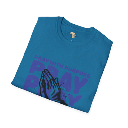 Pray with purpose unisex softstyle tee