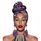 African Headscarves And Earrings 2 Pieces Funky African