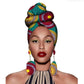 African Headscarves And Earrings 2 Pieces Funky African