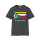 Comoros strip unisex softstyle tee Funky African